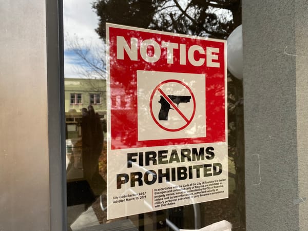 Ramblings: Roanoke Rolls Back Some Gun Bans; Council Eyes School Zone Speed Cameras; Jeffrey Says He Can't Pay Debts